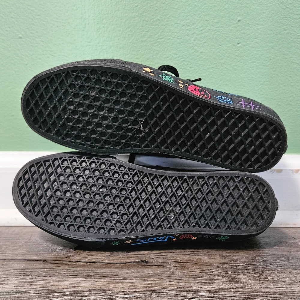 Vans Black Sneakers with Colorful Doodles - Picture 8 of 8